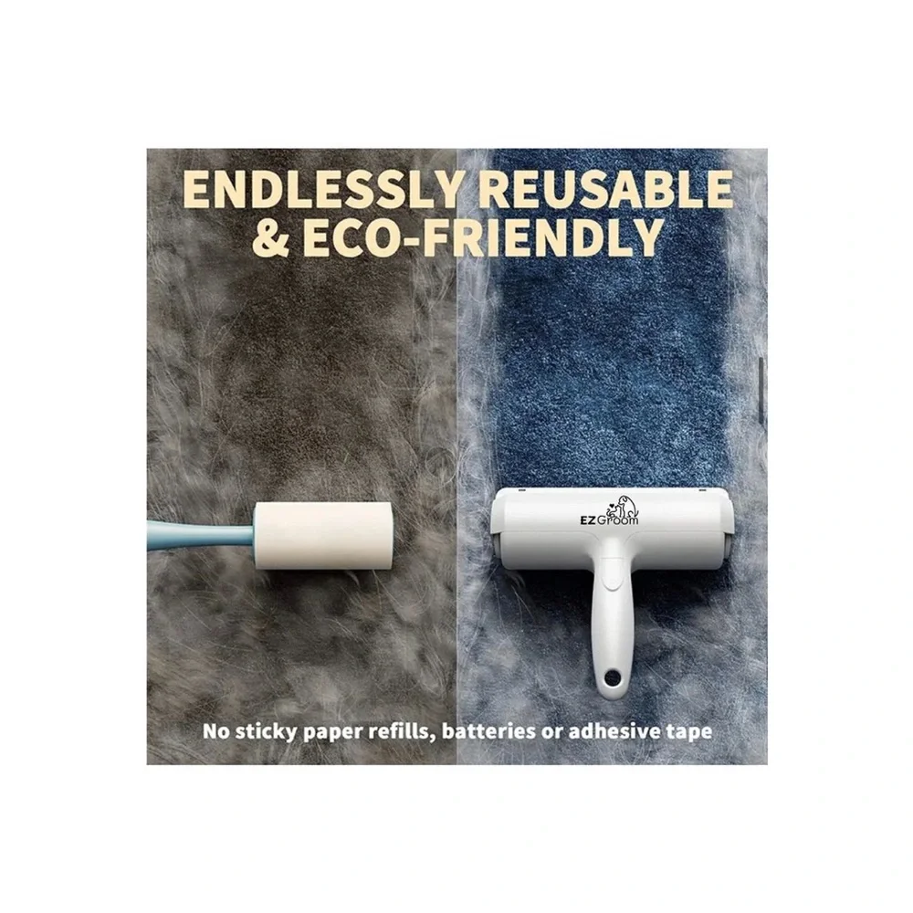 Pet Reusable Cat and Dog Hair Remover for Portable, Multi-Surface Lint Roller